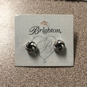 Never worn double coated silver Brighton earrings